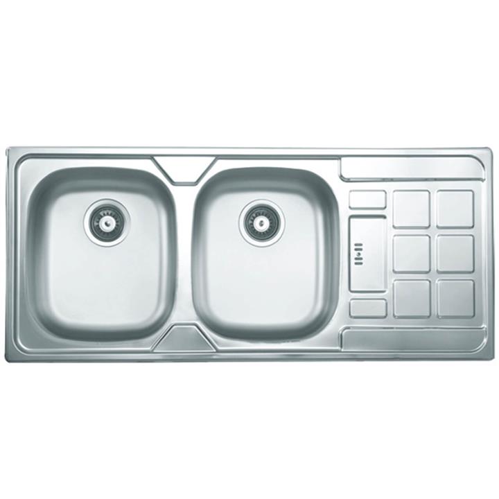 سینک توکار دو لگن TD (تی اند دی) مدل TD-310 T AND D TD310E Inset Sink